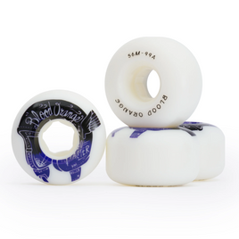 Blood Orange Street Raw Rounded Wheels White 56mm 99A