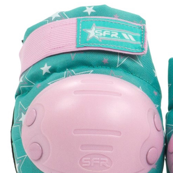 SFR Star Trojitá sada chráničů růžová a zelená