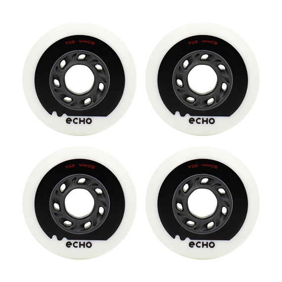 Echo Drift Wheels White/Grey 80 mm (4 ks) kolečka pro kolečkové brusle.)