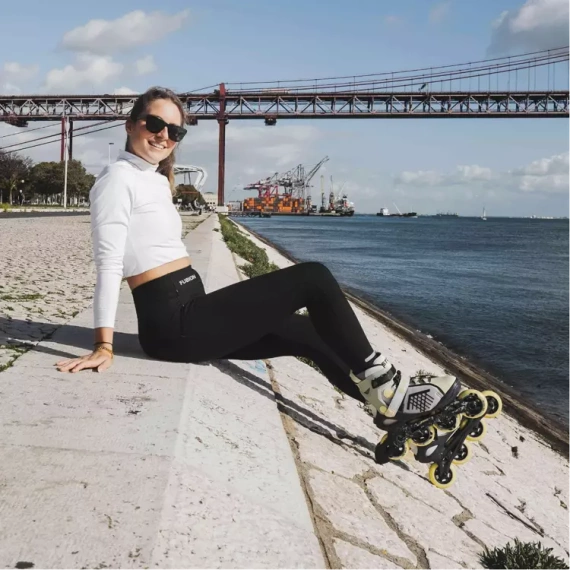 Univerzální kolečkové brusle Inline STORY Shockwave Vanilla