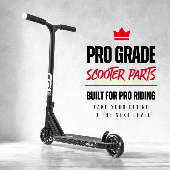 CORE CD1 Kompletní kaskadérská koloběžka červená/černá wys. 81 cm