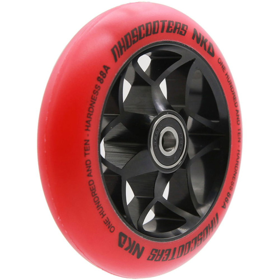 NKD Goat Stunt Scooter Wheels Black and Red 110 mm