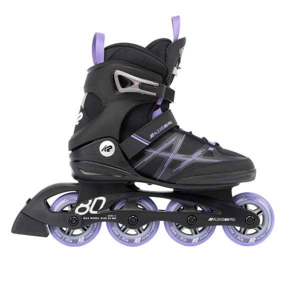 Kolečkové brusle K2 Alexis 80 Pro černo-fialové