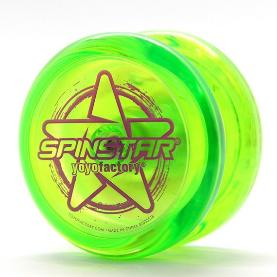 Yoyo z plastikowym łożyskiem YoYoFactory Spinstar Green