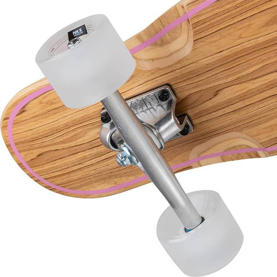 Longboard pro tanečníky NKX Geometric Olive Pink 112 cm