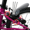 Błotniki do rowerów KUbikes z hamulcami V-Brake KUbikes Mudguards Czarny