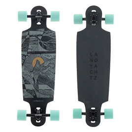 Longboard LandYachtz Drop Cat 33" Seeker Black
