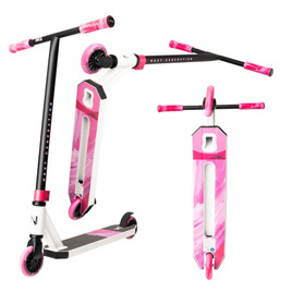 NKD Next Generation Lehká hliníková koloběžka pro mladé jezdce Bílo-růžová wys. 79,4 cm