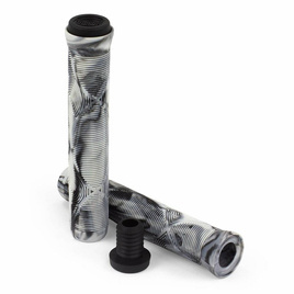 Výkonné gripy na koloběžku Slamm Team Swirl Bar Grips Urban Grey 165 mm