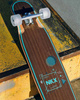 Longboard pro tanečníky NKX Geometric Walnut Green 117 cm