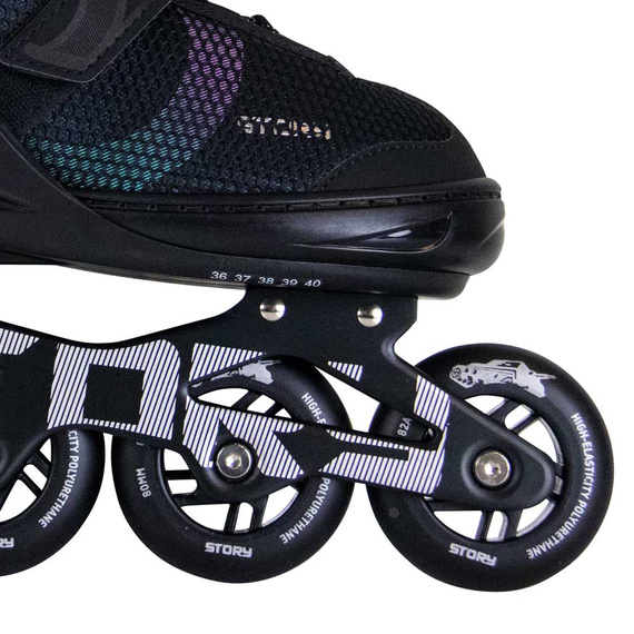 Story Motion Nastavitelné inline brusle Black