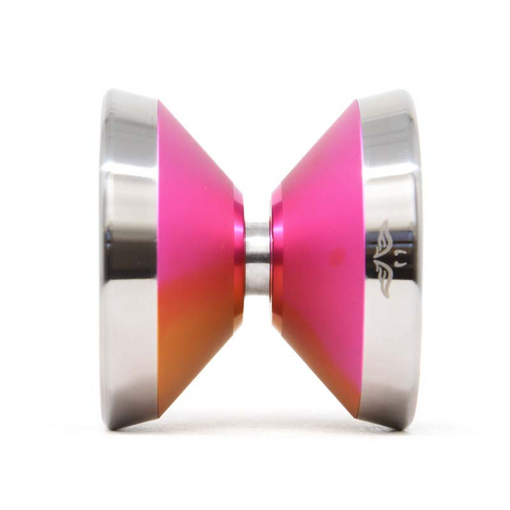 Kovové yoyo pro pokročilé YoYoFactory Demonspeed 2 Orange and Pink