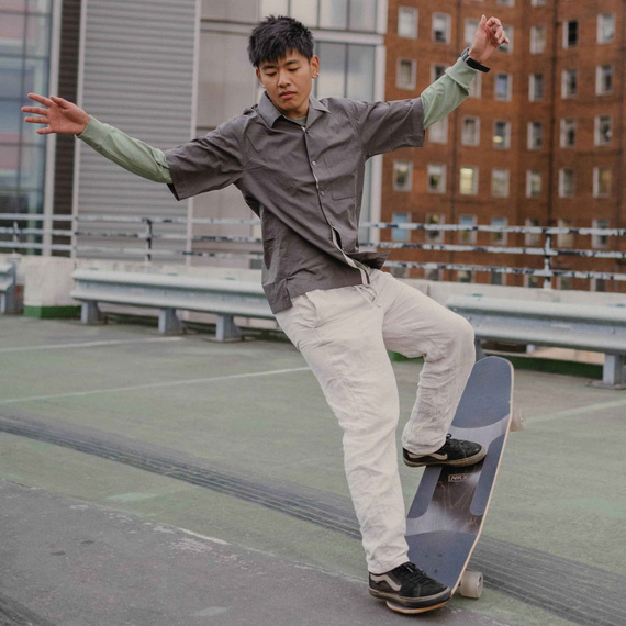 NKX Superior Dancing Longboard Olive Mango 44"