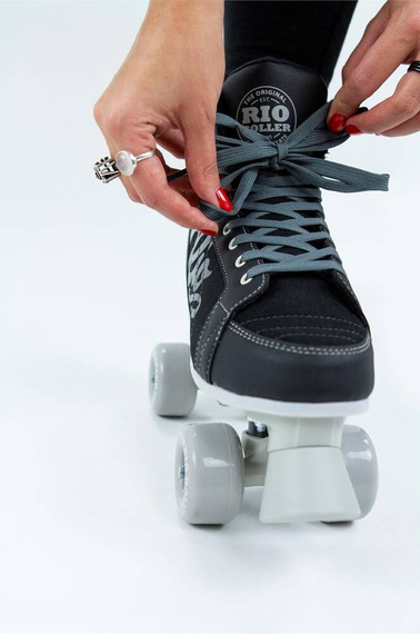 RIO ROLLER LUMINA QUAD SKATE Černošedé kolečkové brusle