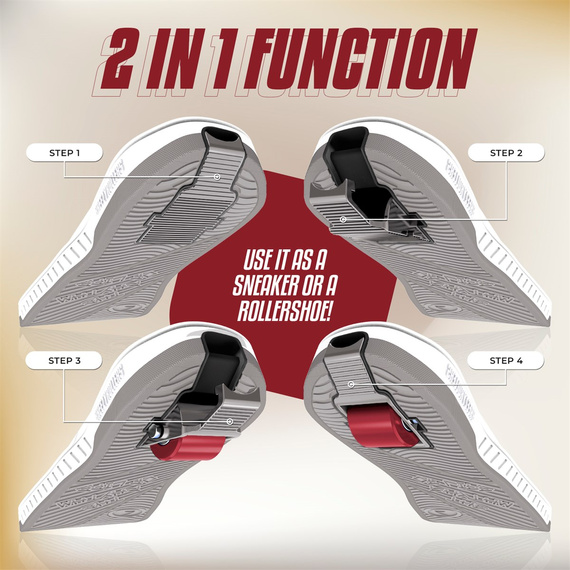 Breezy Rollers Jumper White-Grey-Red Boty