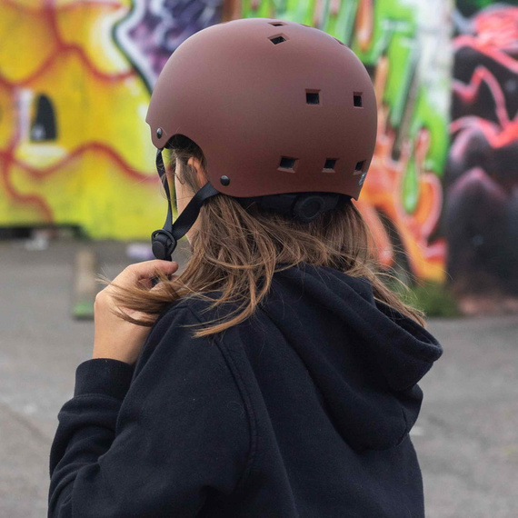 NKX Brain Saver Skateboardová helma Burgundy