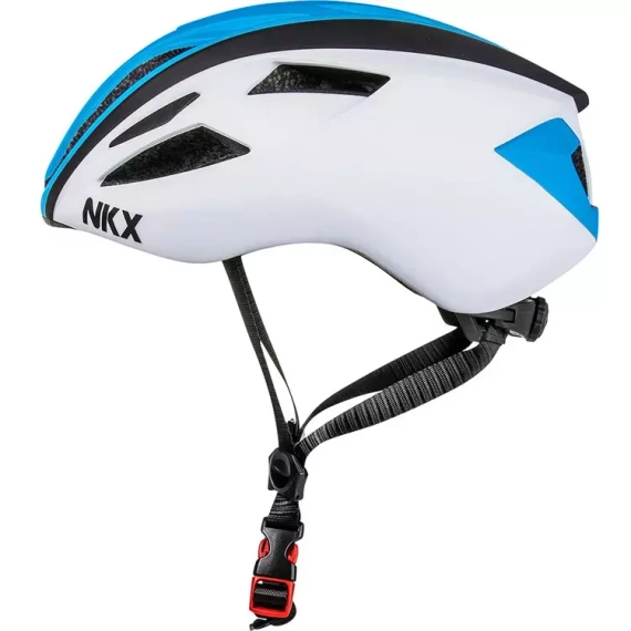 NKX Městská cyklistická přilba bílá/modrá 