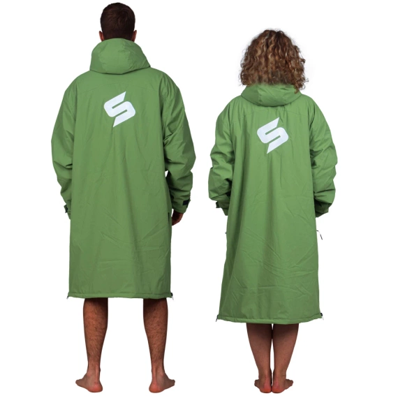 Poncho Ponczo Kurtka Story Change Robe Oliwkowy