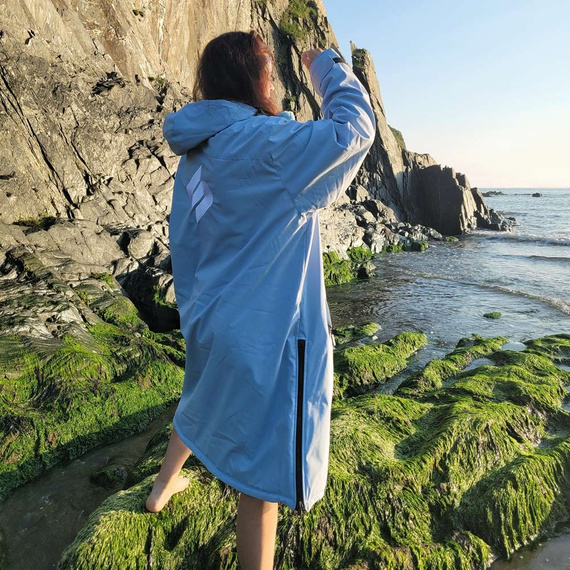 Pončo Poncho Jacket Story Change Robe Baby Purple Blackberry