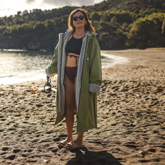 Pončo Poncho Jacket Story Change Robe Grey