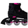 Story Midnight Nastavitelné inline brusle Černá a růžová LED dioda