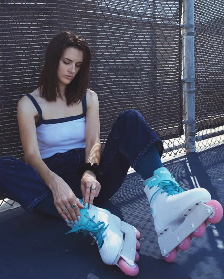 Inline brusle Impala Lightspeed Sky White Rekreační kolečkové brusle