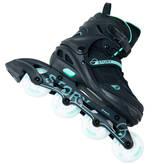 Story Fusion Nastavitelné inline brusle Mint LED