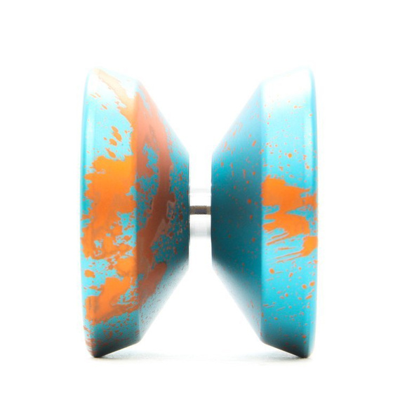 Kovové yoyo CzechPoint Pivot - Aqua Orange White
