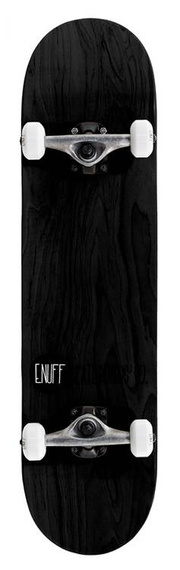 ENUFF LOGO STAIN Complete Skateboard Black 8.0"