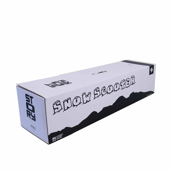 Story Deluxe Snow Scooter Black 83-94 cm