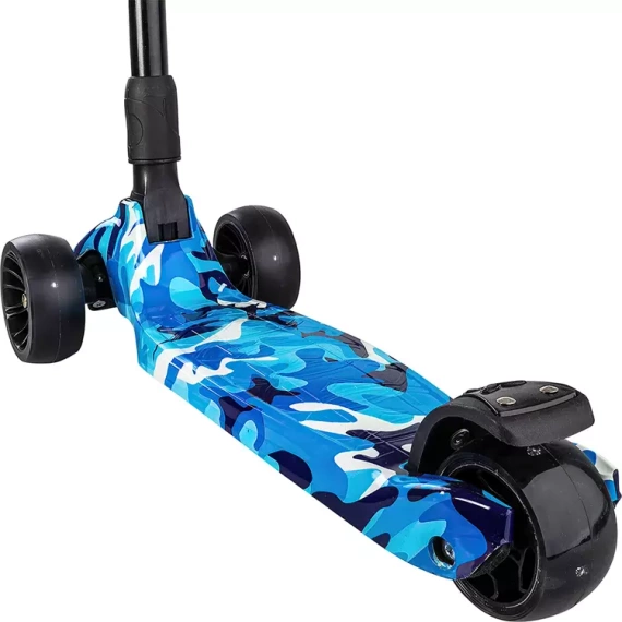 Příběh Lil Crazy Kids Transport Scooter Army Blue