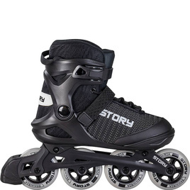 Łyżworolki Uniwersalne Inline STORY Vision Czarne