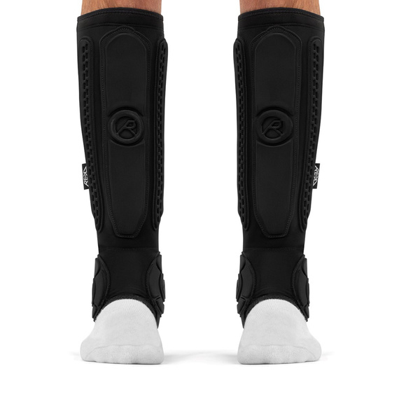 Ochraniacze na piszczele i kostki długie REKD Energy Covert Shin and Ankle Guards Short Czarny