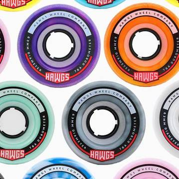 Hawgs Fatty Orange Yellow 63 mm 78A Longboardová kolečka