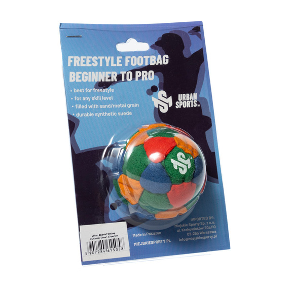 Zośka Footbag Urban Sports 32 panelů Multicolor Green