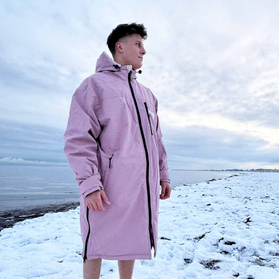 Pončo Poncho Jacket Story Change Robe Rose Tinted Pink