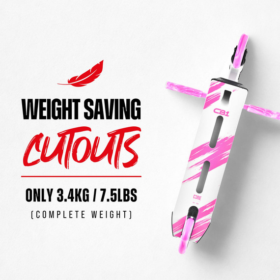 CORE CD1 Kompletní kaskadérská koloběžka modrá/černá wys. 81 cm