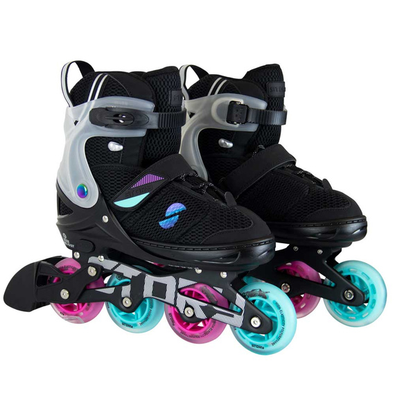 Story Motion Nastavitelné inline brusle Black/Blue/Pink