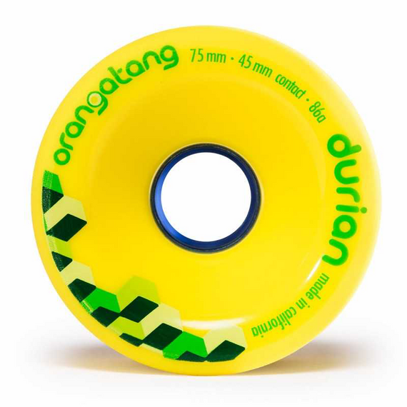 Orangatang Durian Longboard Wheels Yellow 75mm 86A