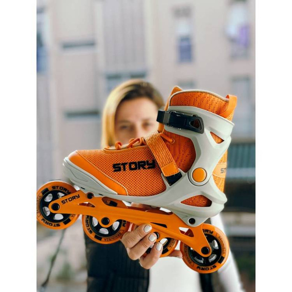 Univerzální inline brusle STORY Vision Orange