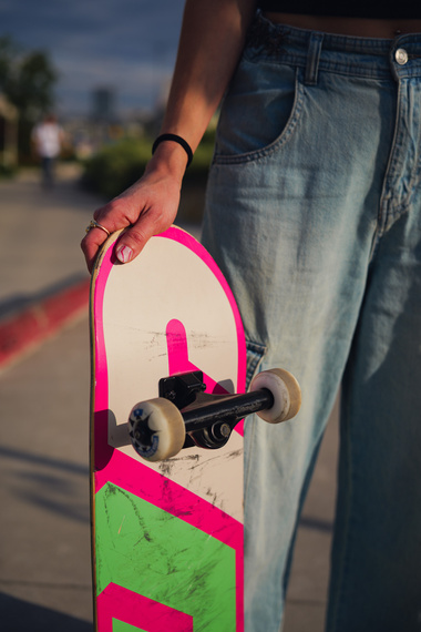 Kompletní Urban Sports Pink Logo Skateboard 8.0"