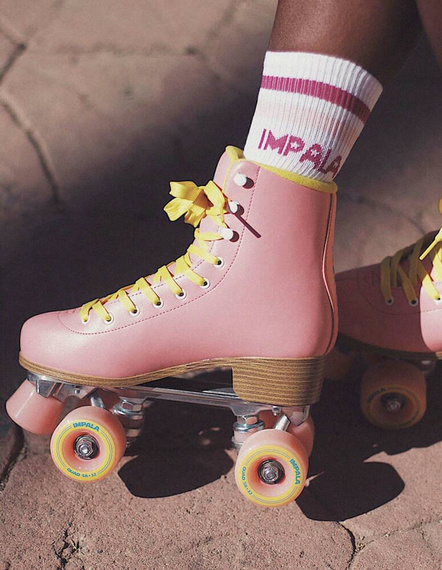 Impala Quad Skate růžová a žlutá