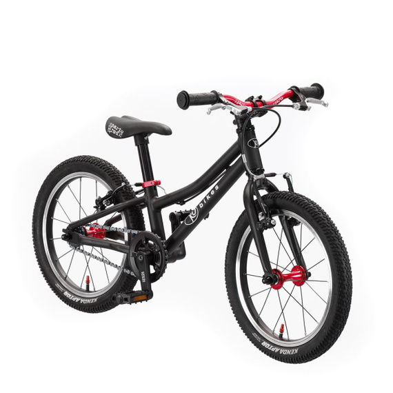 KUbikes 16S superlehké dětské kolo Černá a červená