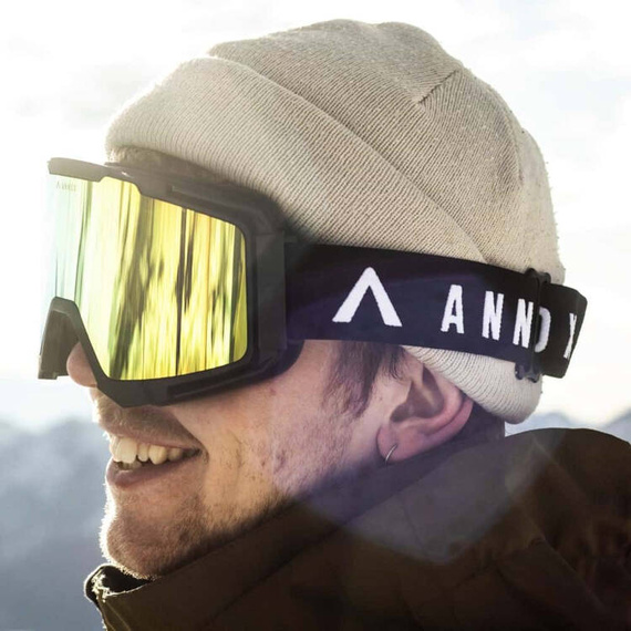 Snowboardové a lyžařské brýle Annox Team RevoGold pro dospělé
