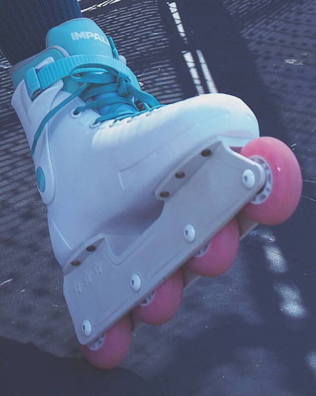 Inline brusle Impala Lightspeed Sky White Rekreační kolečkové brusle