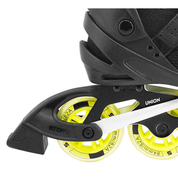 Rekreační kolečkové brusle Inline STORY Union Černo-žluté