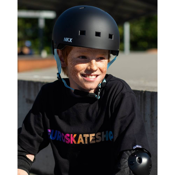 Kask Na Deskorolkę Hulajnogę NKX Brain Saver Czarno-Niebieski