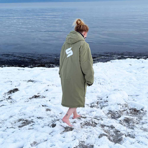 Pončo Pončo bunda Story Change Robe Army Green Military Green