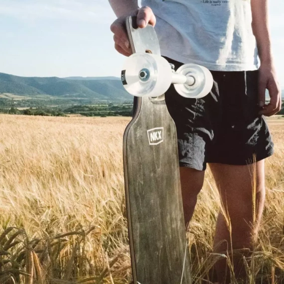 Longboard NKX Signature Fiberglass Black 101 cm