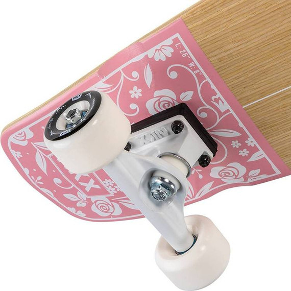 Cruiser NKX Classic Peach Floral Skateboard 26"